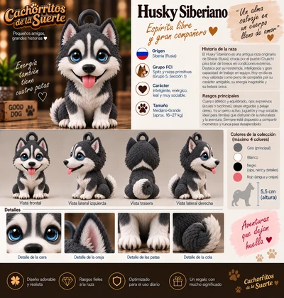 Ficha original de Husky Siberiano