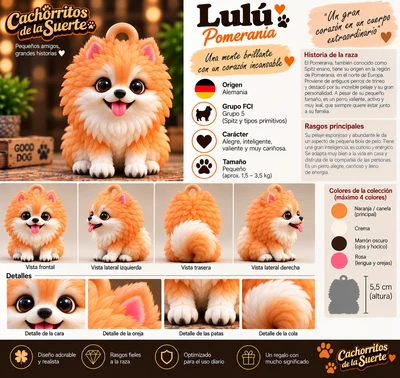 Ficha original de Lulú de Pomerania